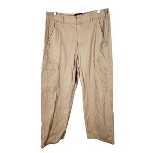 RSQ Loose Khaki Mens Cargo Pants Size 32 X 30